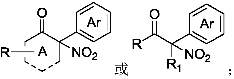 Synthesis method of alpha-nitro-alpha-aryl ketone compound