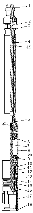 Fishing tool with hydraulic throttle and its operating method