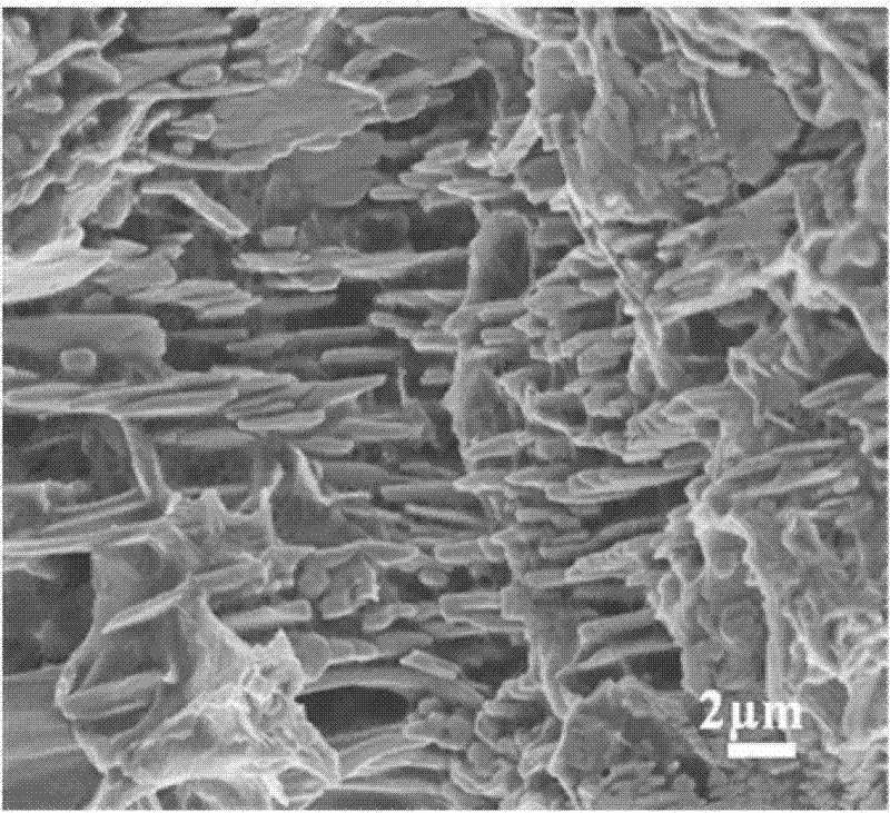 Graphene macroscopic body/tin oxide composite lithium ion battery anode material and process thereof