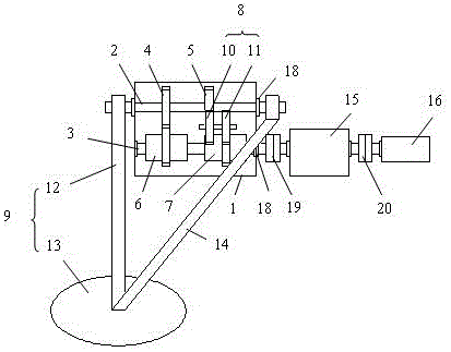 Wave power mechanism and sea wave energy generator with wave power mechanism