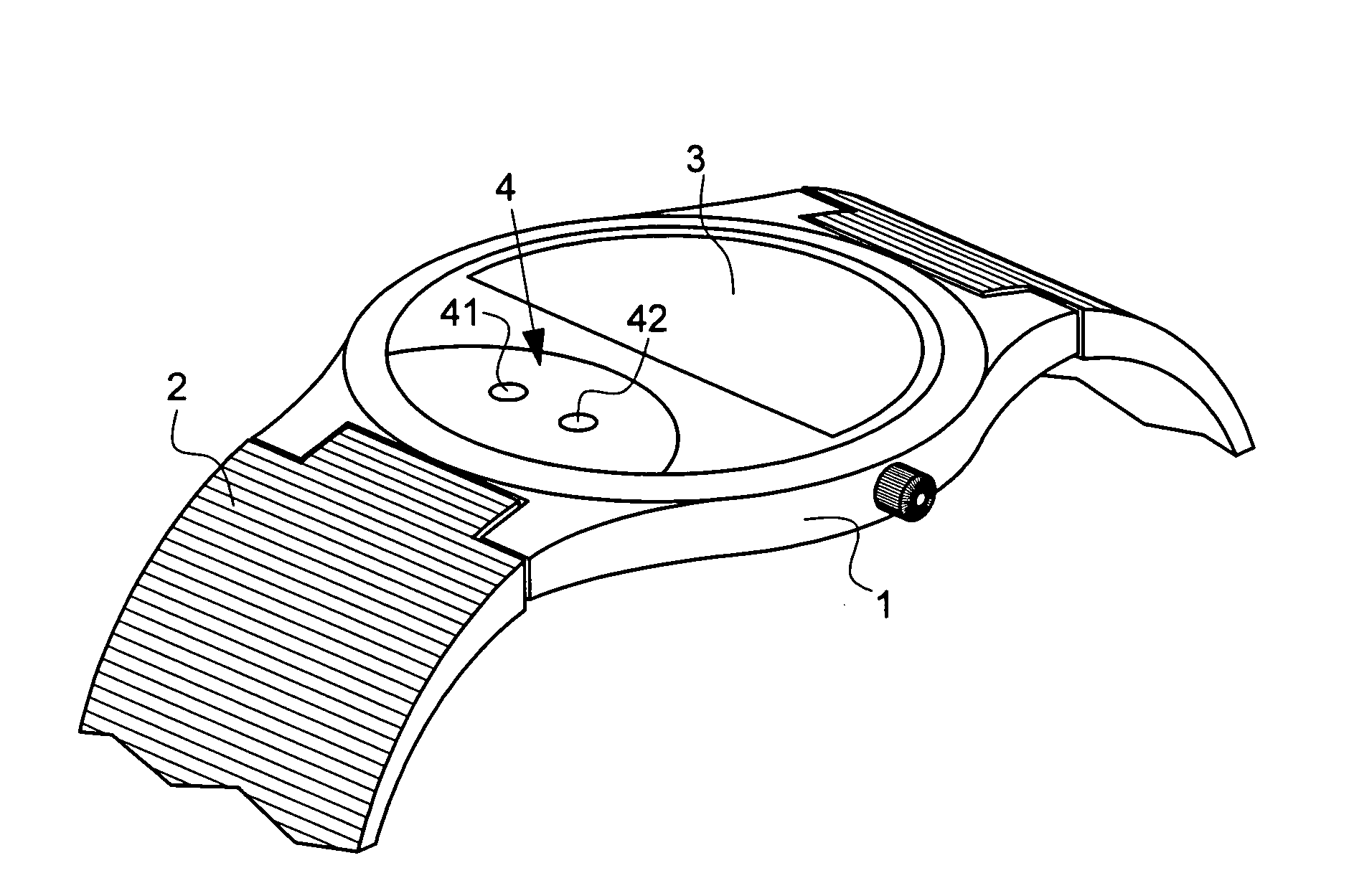 Instrument having optical device measuring a physiological quantity and means for transmitting and/or receiving data