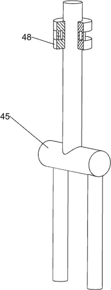 A wooden stair handrail fixed pile water transfer printing device