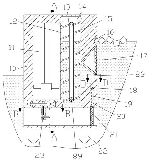 A river hydroelectric power generation device with garbage collection and compression function
