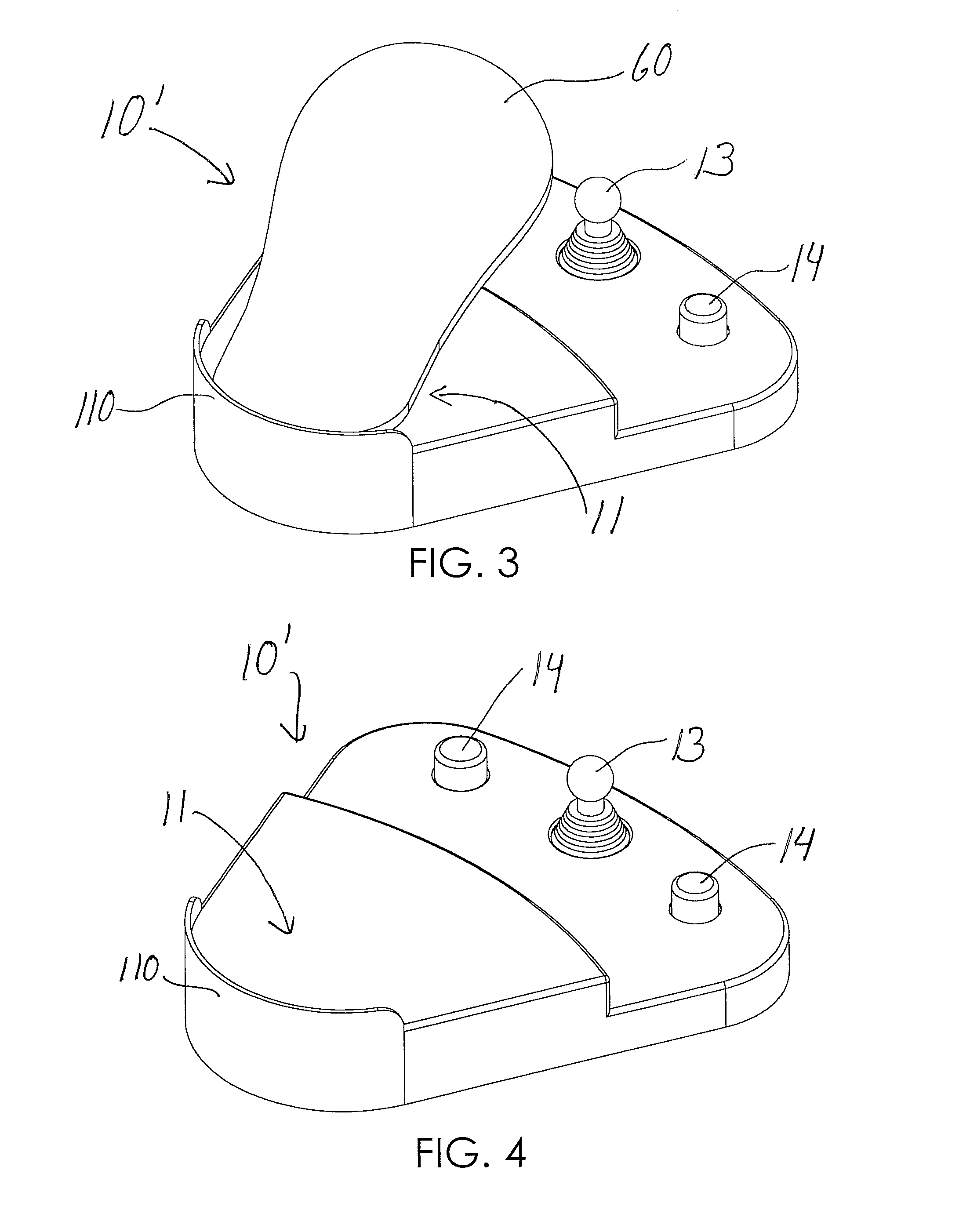 Foot-operated key pad