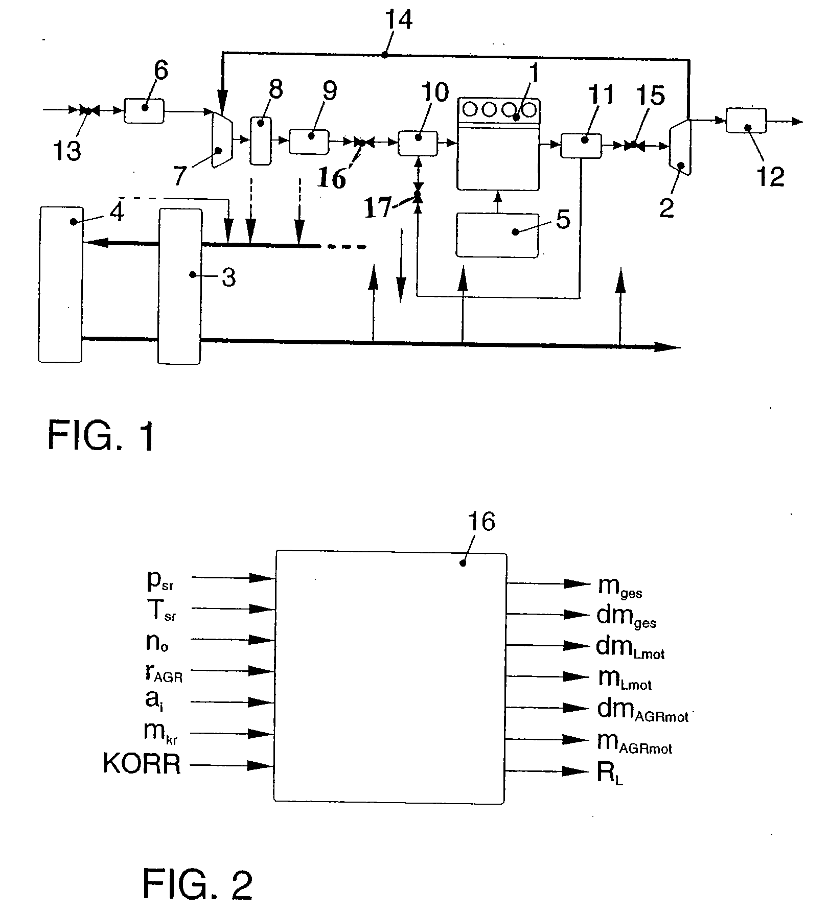 Method for determination of composition of the gas mixture in a combustion chamber of an internal combustion engine with exhaust gas recirculation and correspondingly configured control system for an internal combustion engine