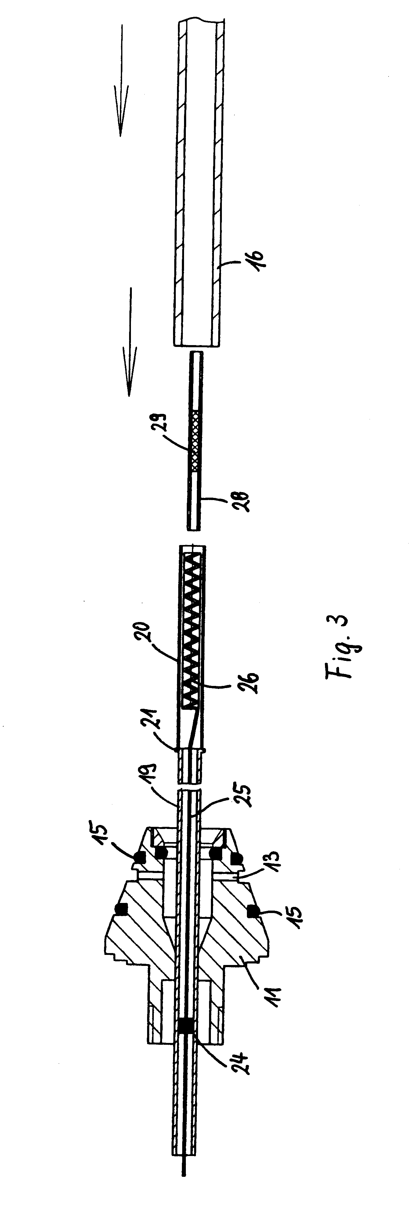 Sample application device for a gas chromatograph