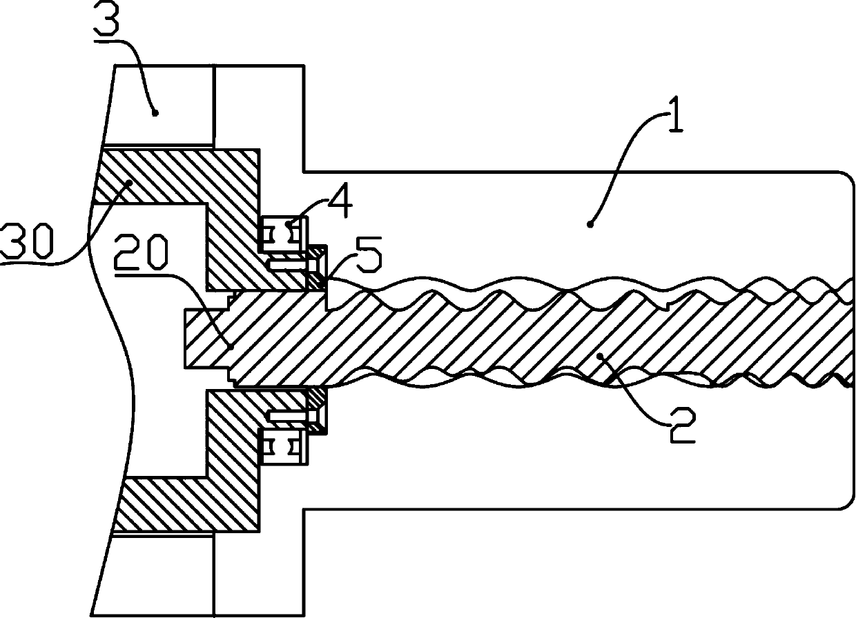 Sealing ring structure and extruder applying sealing ring structure