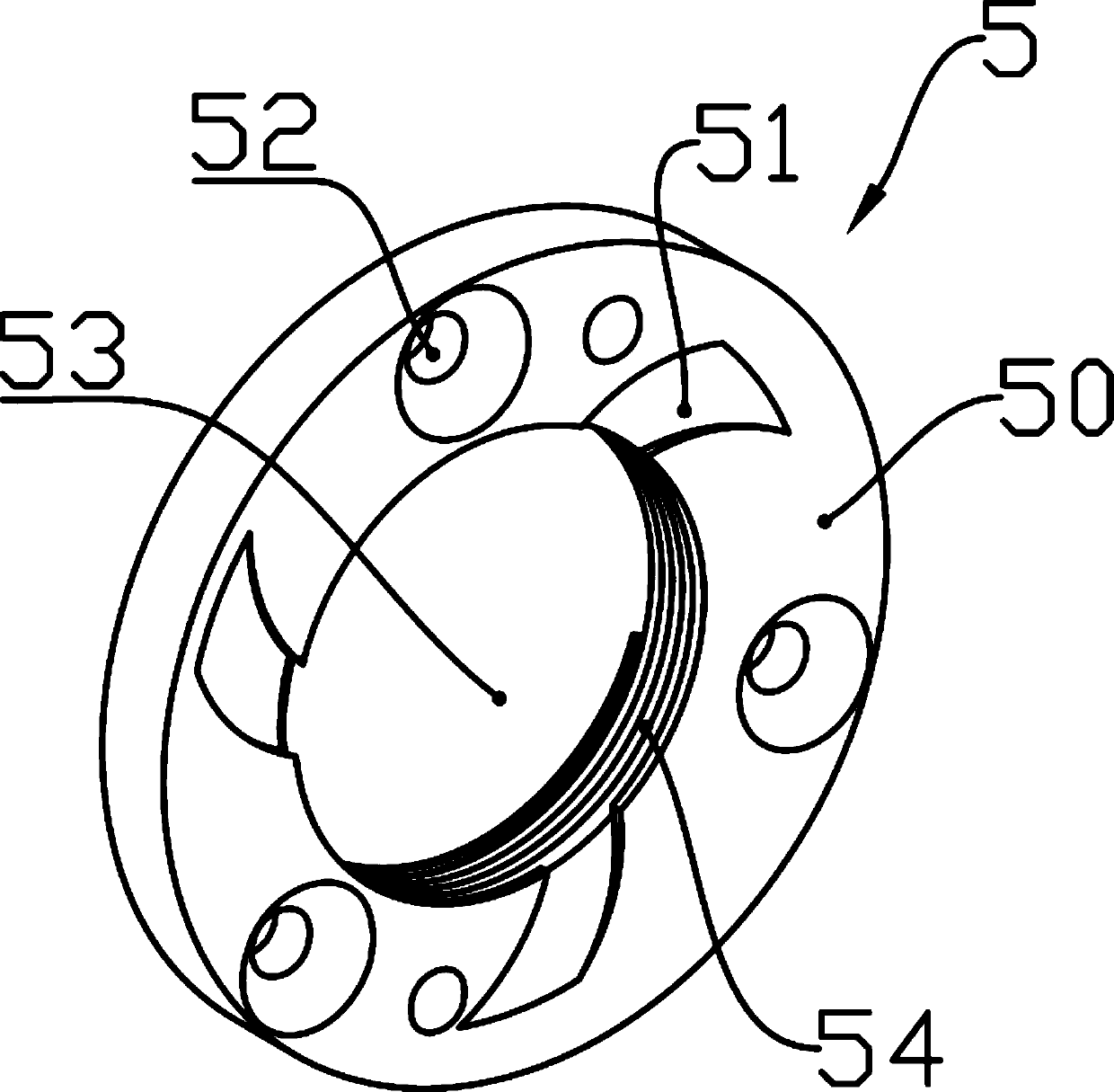 Sealing ring structure and extruder applying sealing ring structure