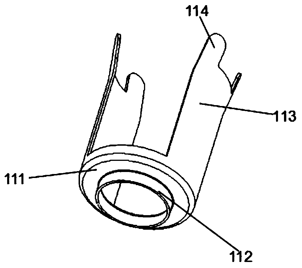 Continuous punch forming device of filter cleaner filtration safety valve gland