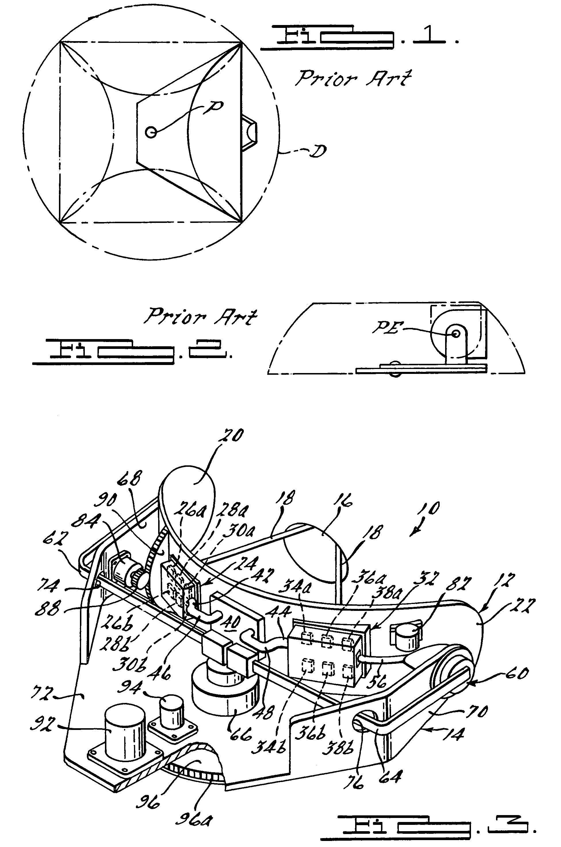 Compact, mechanically scanned cassegrain antenna system and method
