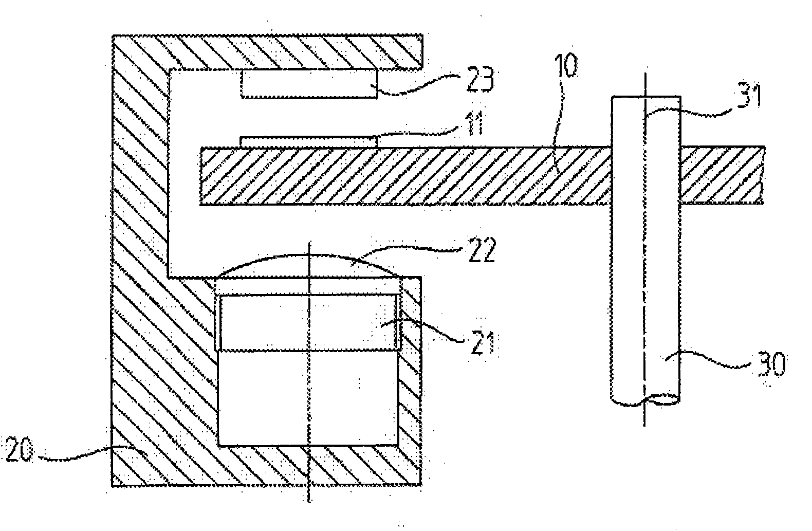 Detector element matrix for an optical position measuring device