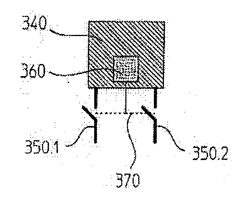 Detector element matrix for an optical position measuring device