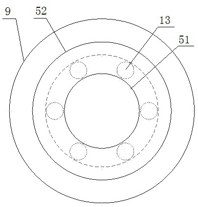 Telescopic flying-dust-free ash discharging device