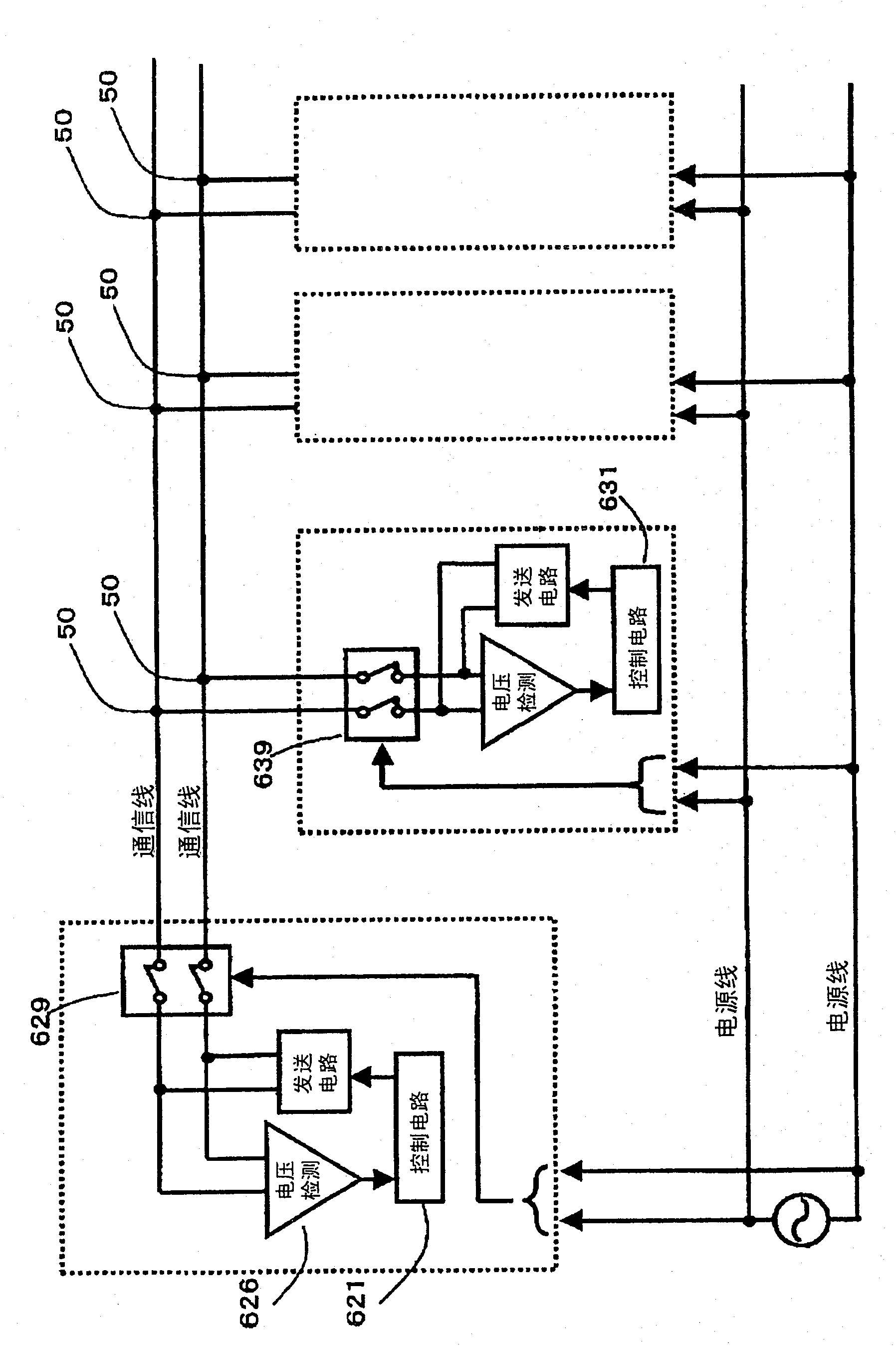 Facilities equipment communication circuit