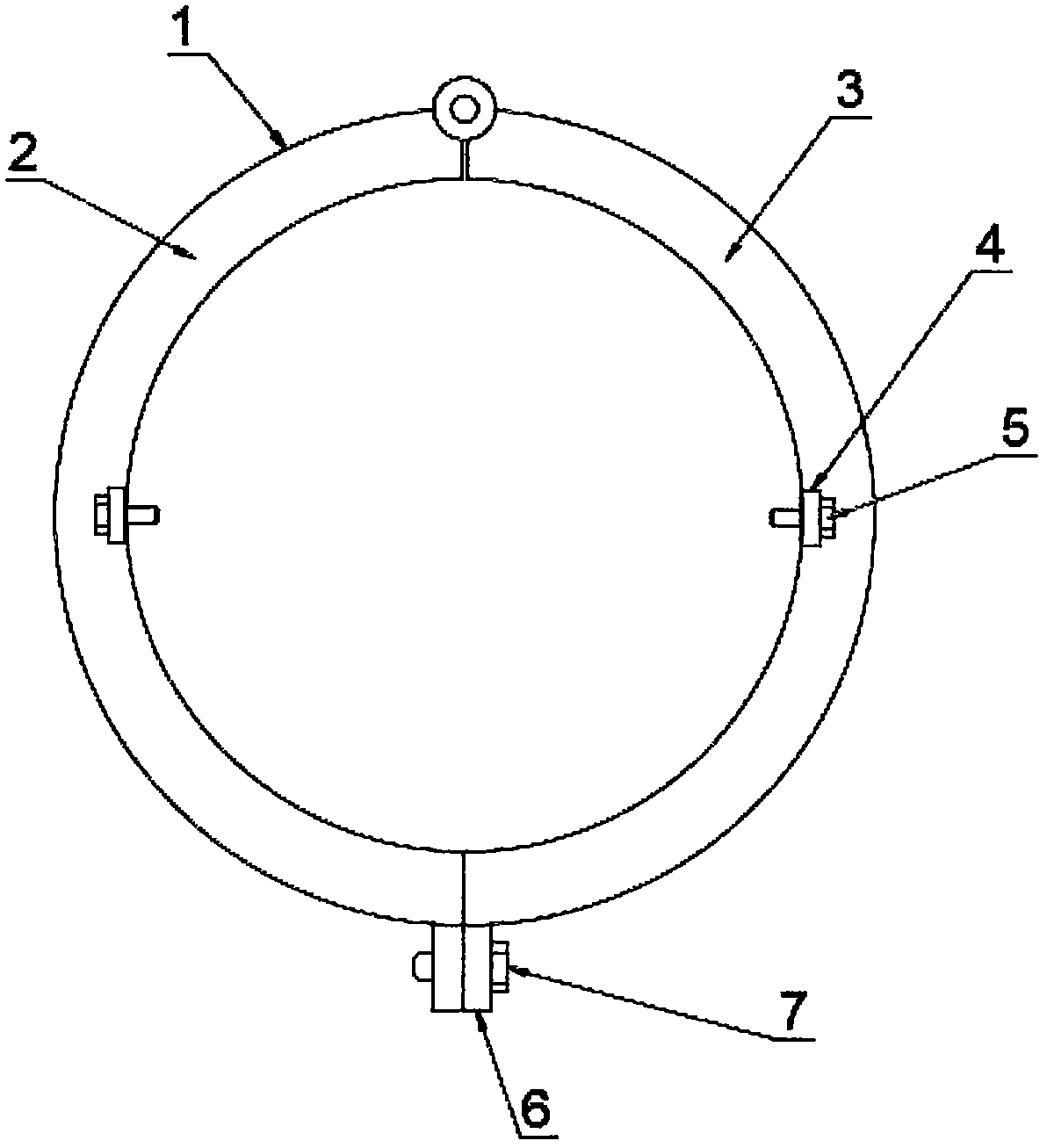 Bottom fixation stabilizer for utility poles