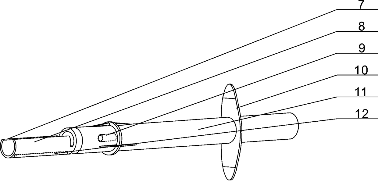 Artificial lens pushing and injecting device