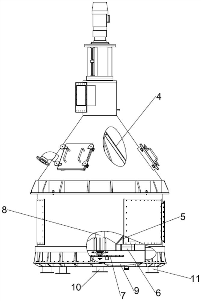 Large-flow aluminum oxide automatic sand cleaning and separating equipment and separating method thereof