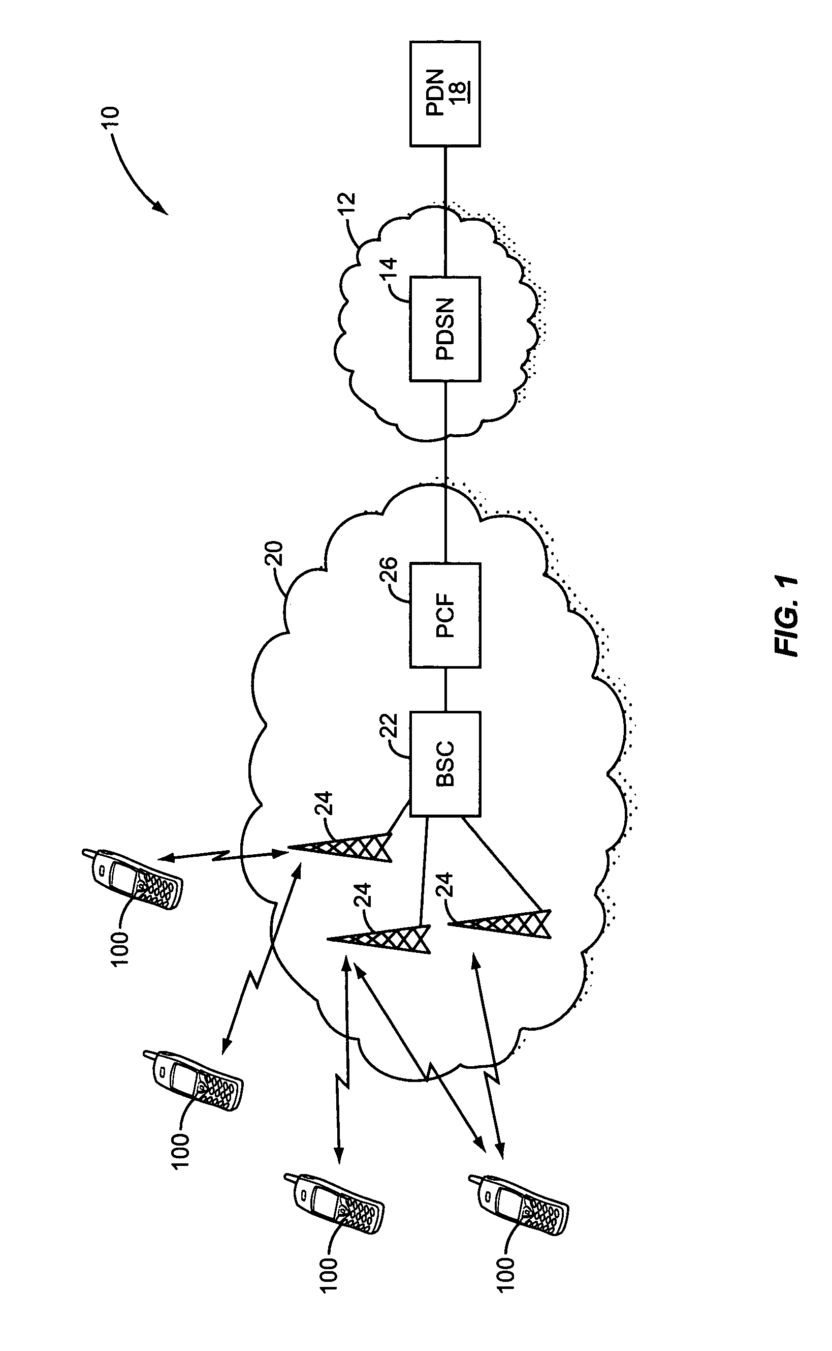 Power control for reverse packet data channel in CDMA systems