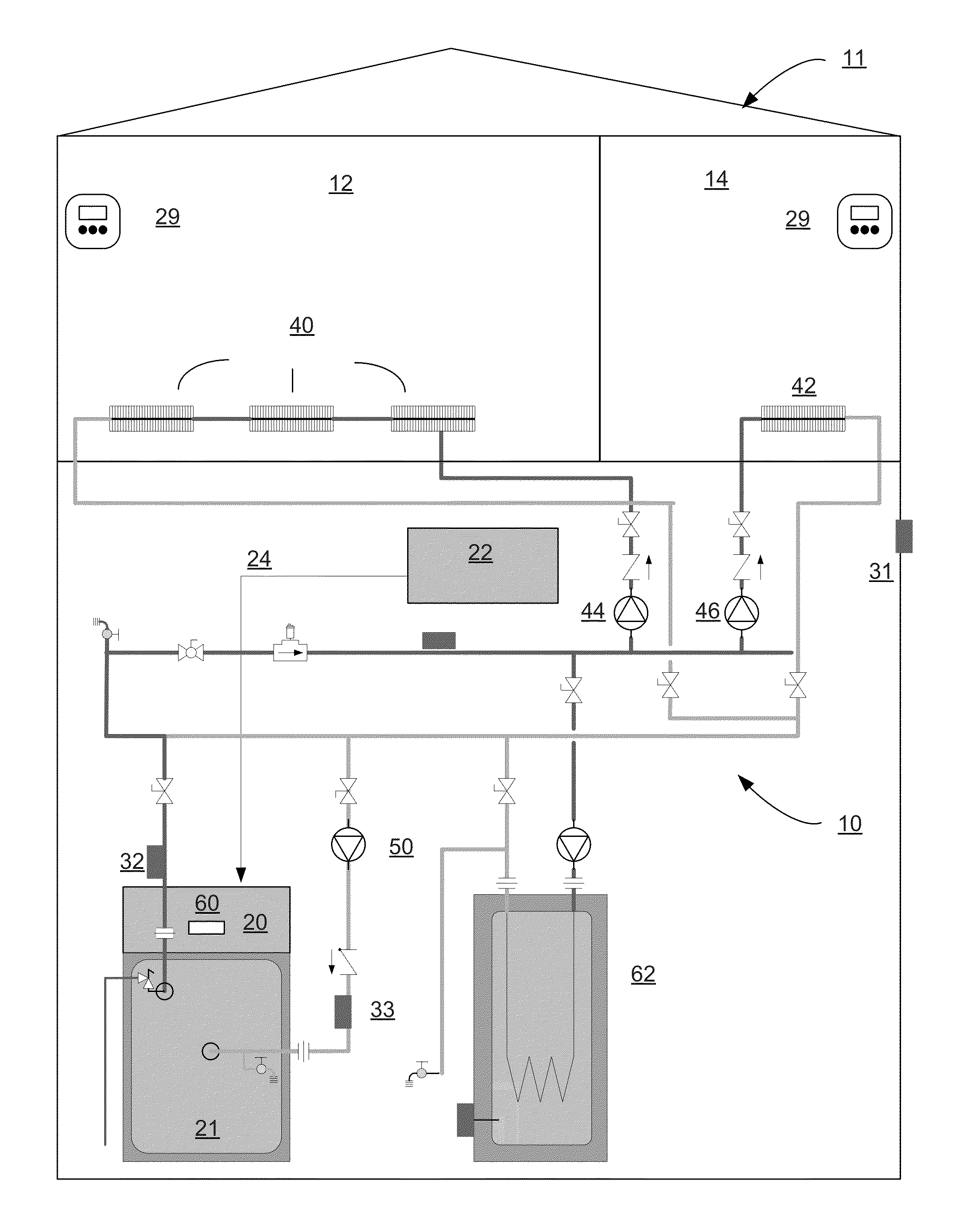 Multiple zone control system and method of operation