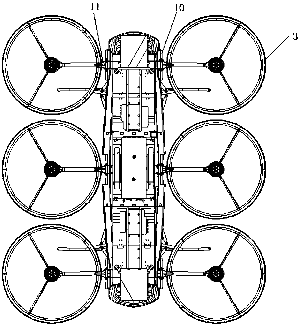 Cabin structure of aircraft, aircraft and flying car