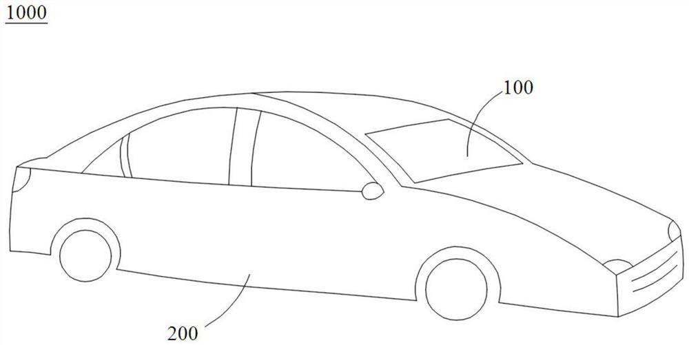 Vehicle window glass, preparation method thereof and vehicle