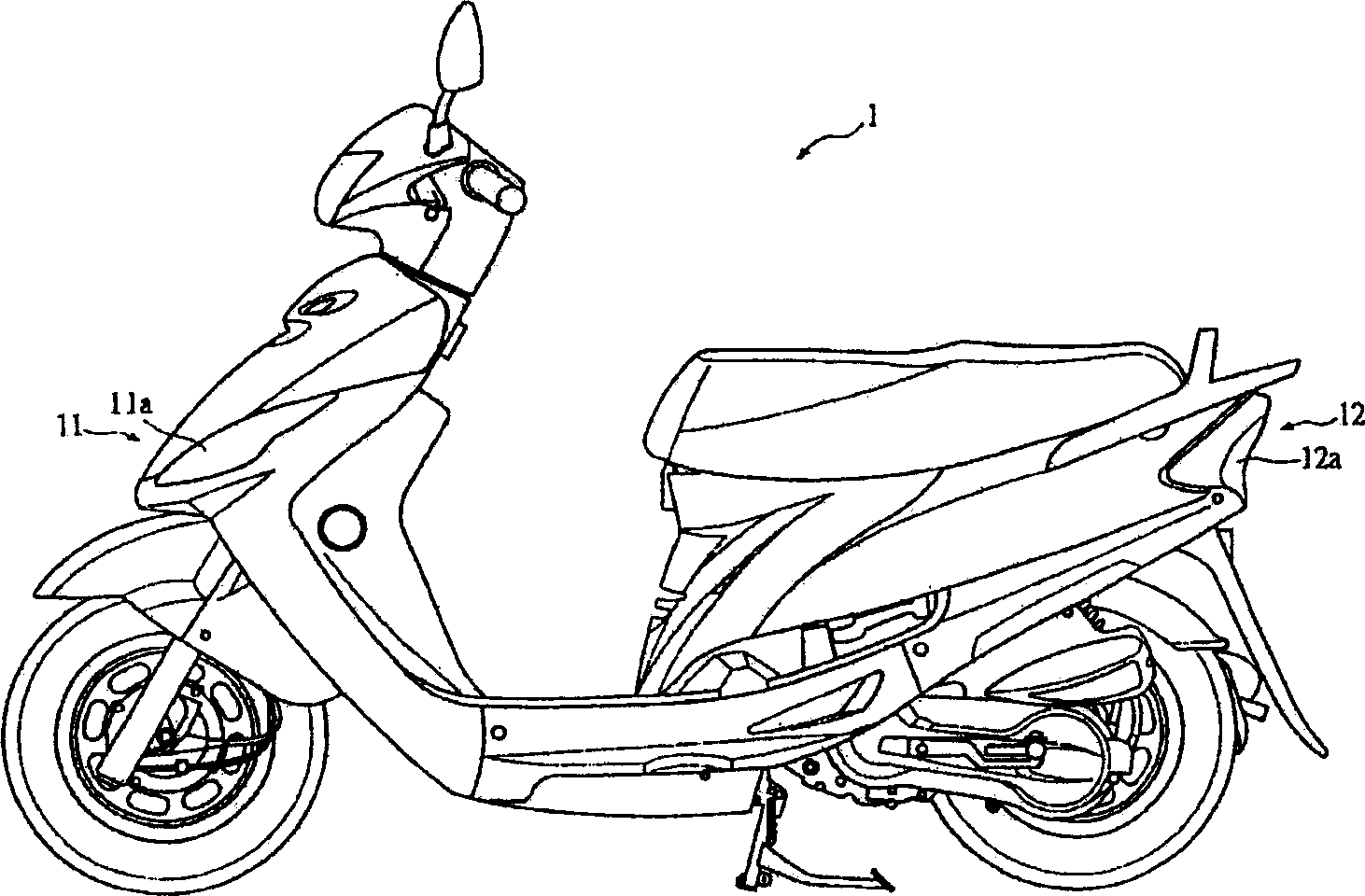 Detecting controller for motorcycle turning lamp