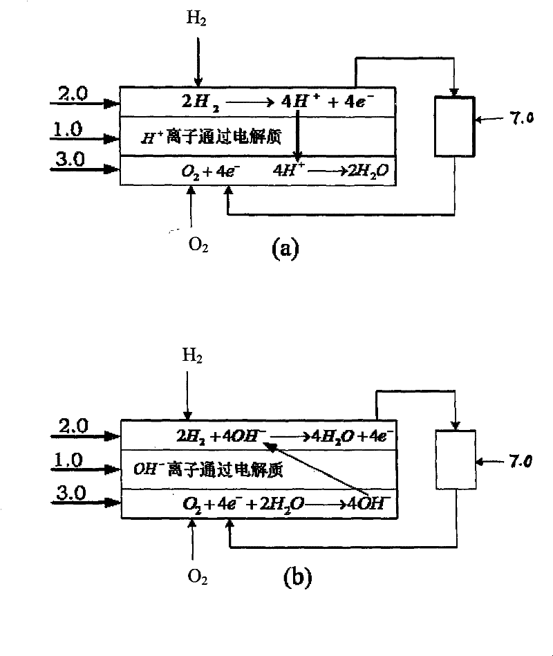 Fuel battery unit with electric field-membrane electrode combined structure and a reversible regenerable oxyhydrogen electrolysis unit thereof