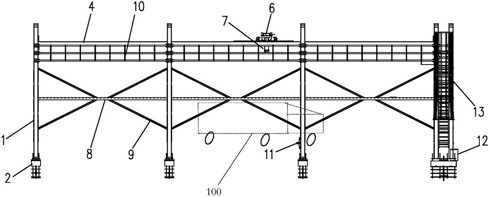 Vehicle compartment volume measurement system frame