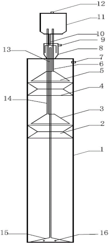 Integrated pulse inner cycle anaerobic reaction device