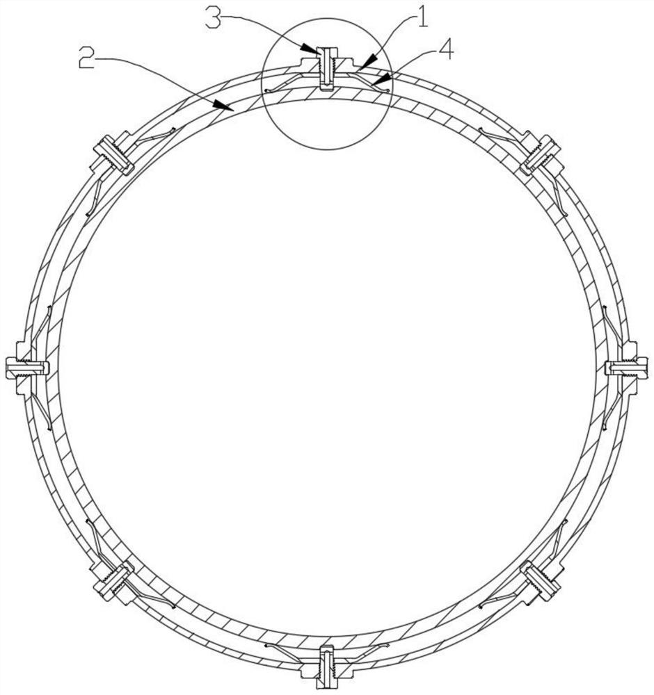 Centering and positioning structure for CMC gas turbine outer ring