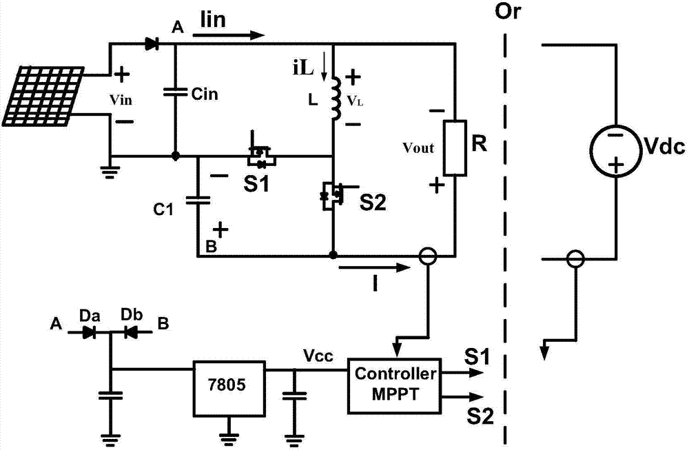 Wide-range low-input voltage ripple maximum-power tracking circuit for solar powered auto