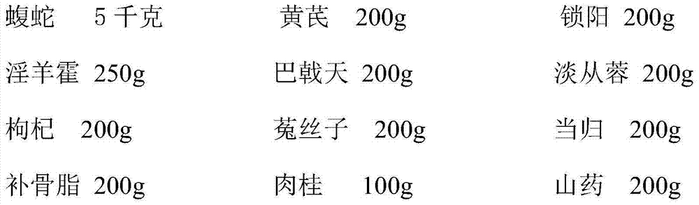Kidney-reinforcing and yang-tonifying healthcare snake wine and preparation method thereof