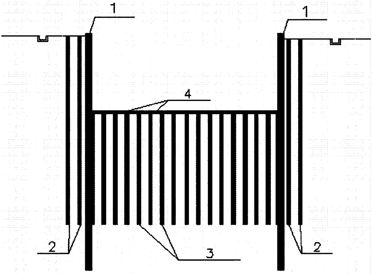 A gravity retaining wall and its construction method
