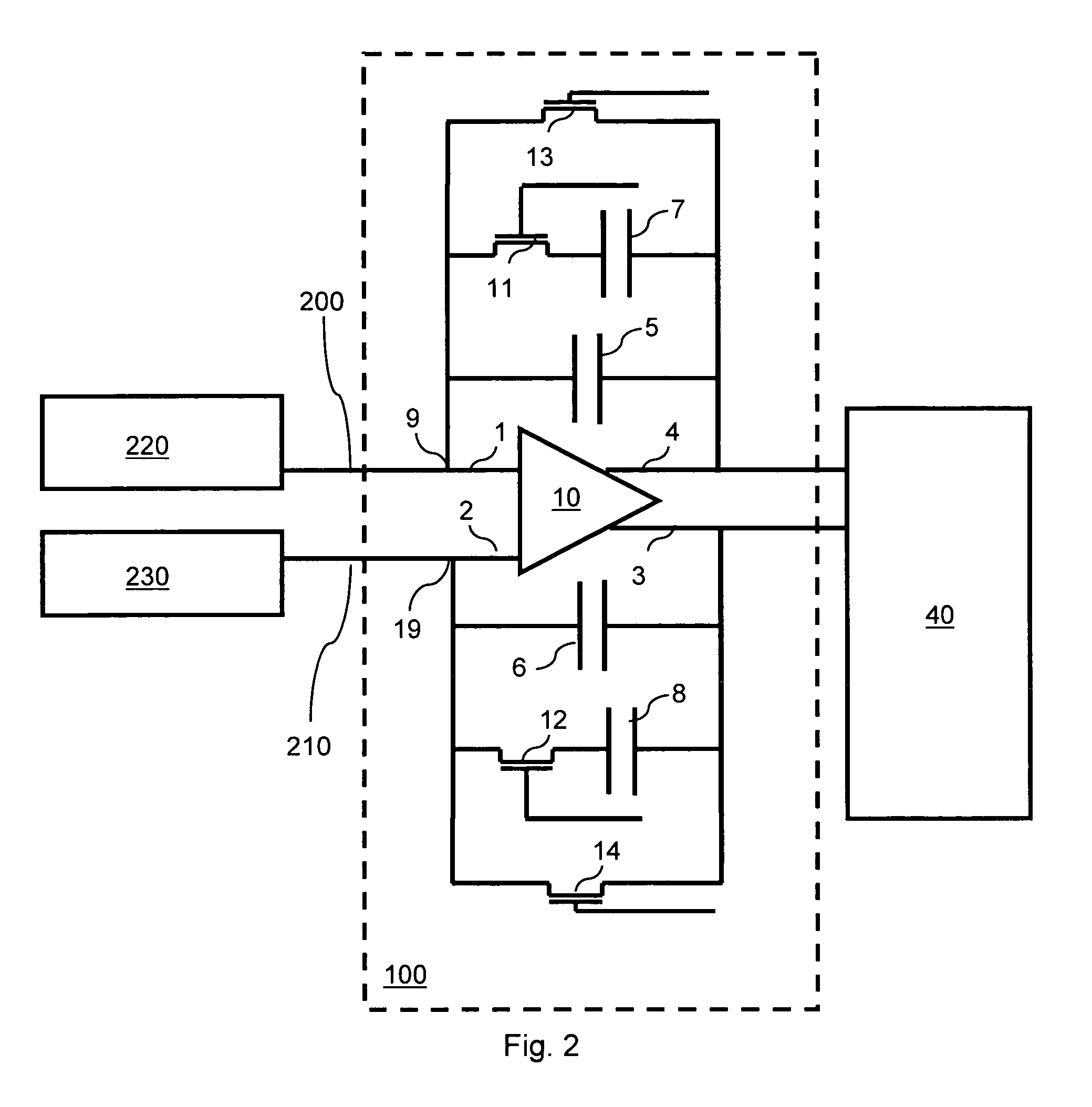 Differential transimpedance amplifier circuit for correlated differential amplification