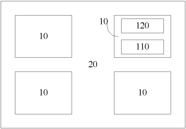 A chip with a semiconductor DC transformer structure