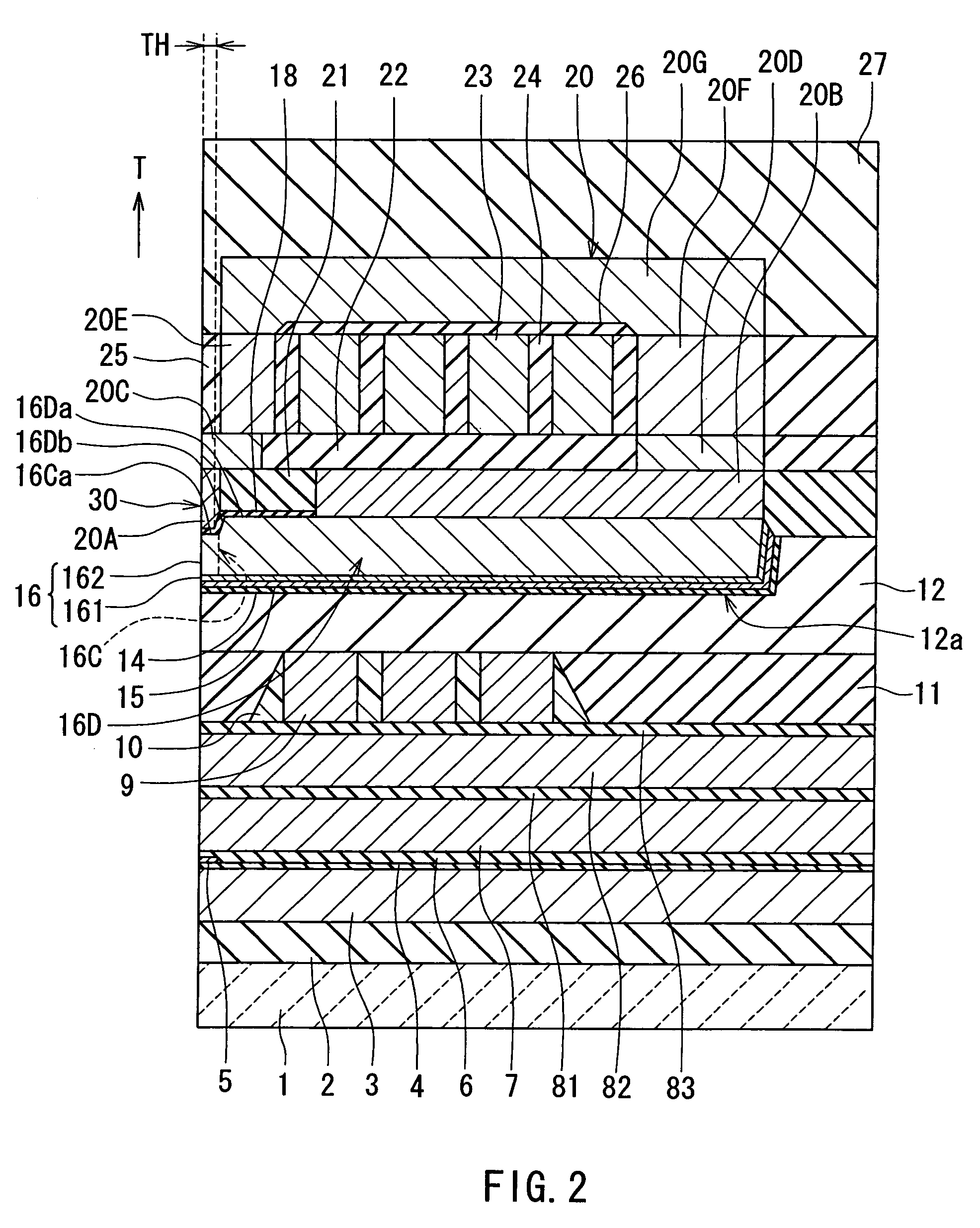 Magnetic head for perpendicular magnetic recording having a multilayer shield structure and method of manufacturing same