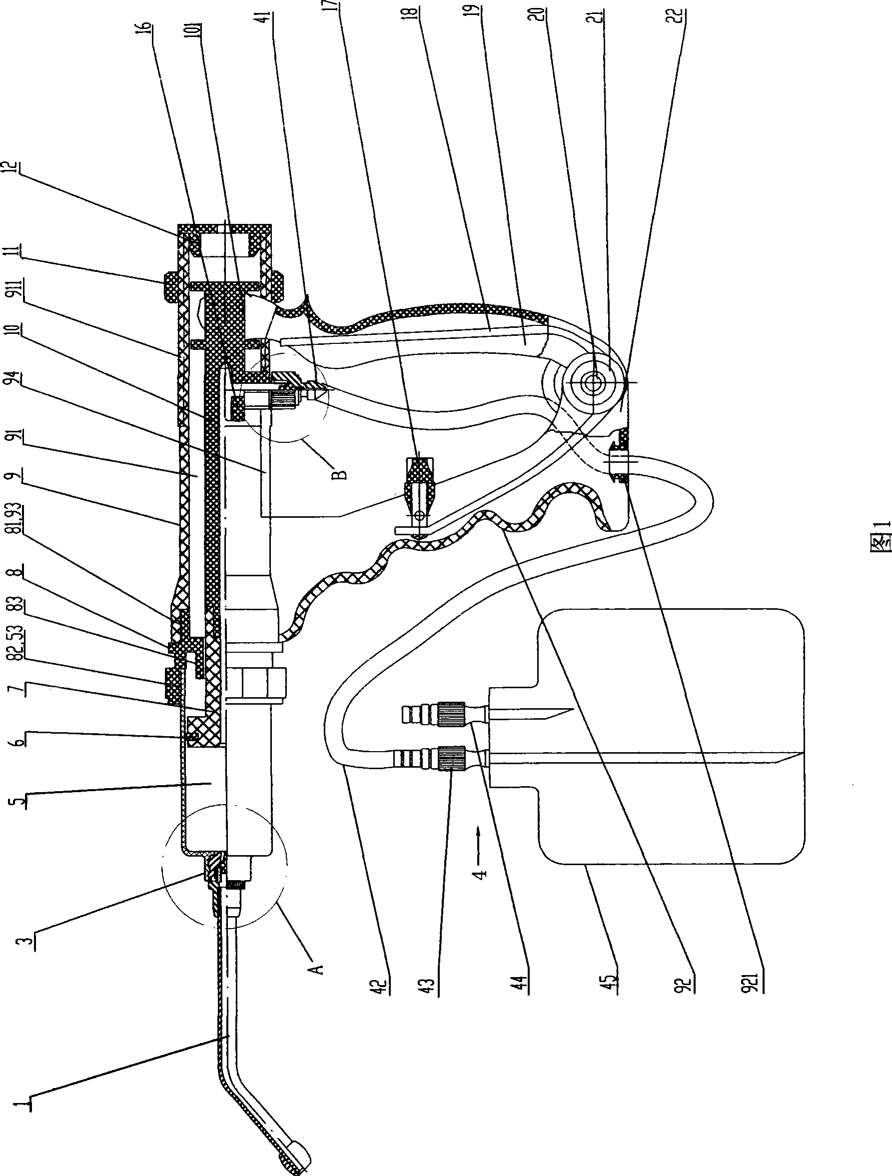 Continuous medicine-filling injector