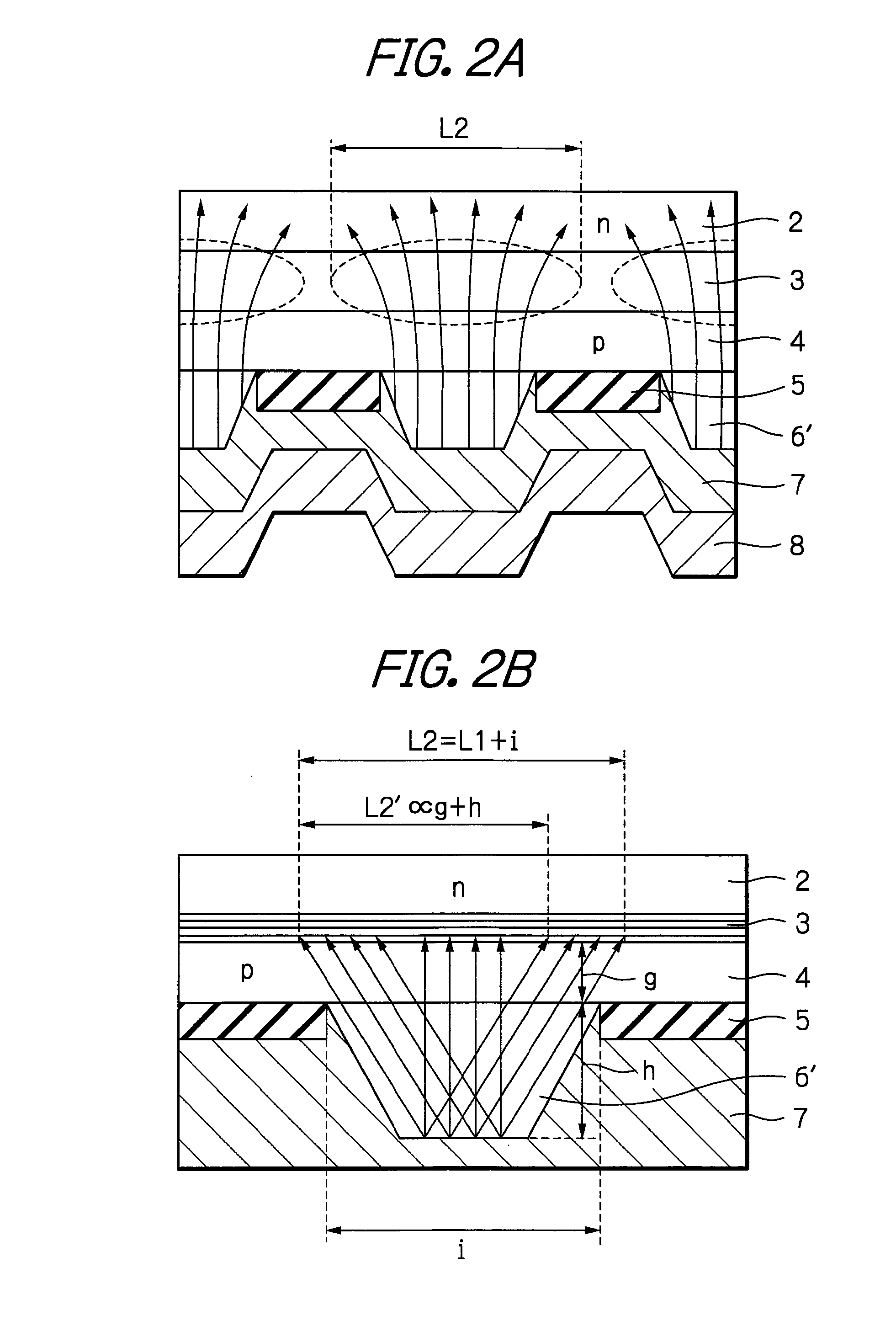 Optical semiconductor device having uneven semiconductor layer with non-uniform carrier density