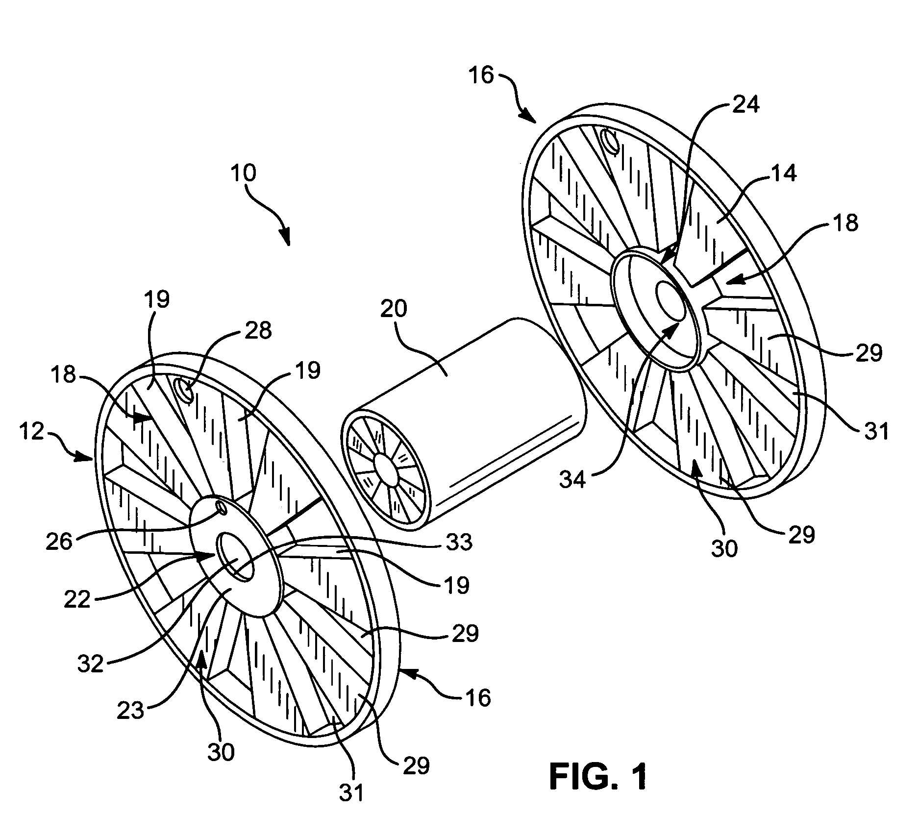 Corrugated flanges for spools and reels