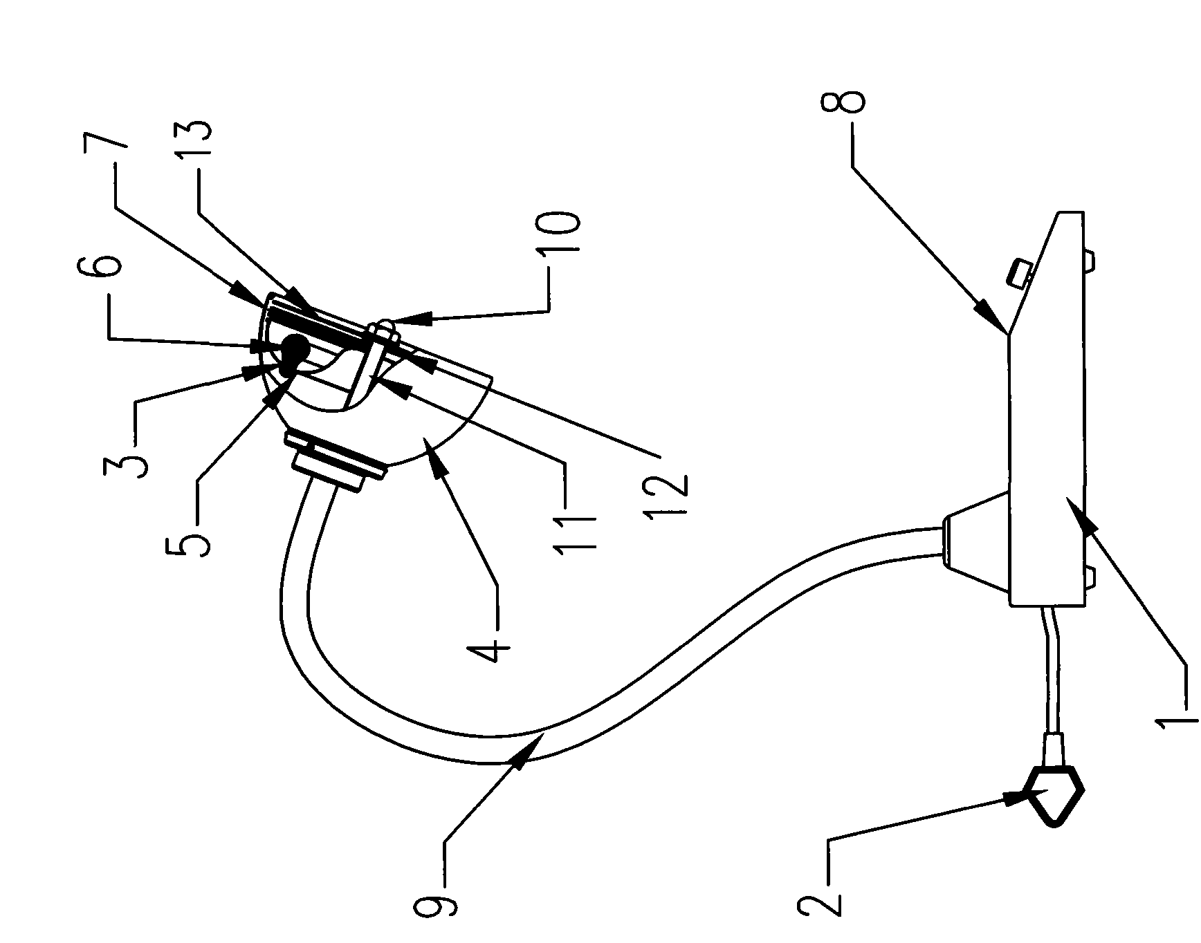 Near- and mid-infrared broadband field physical therapeutic instrument