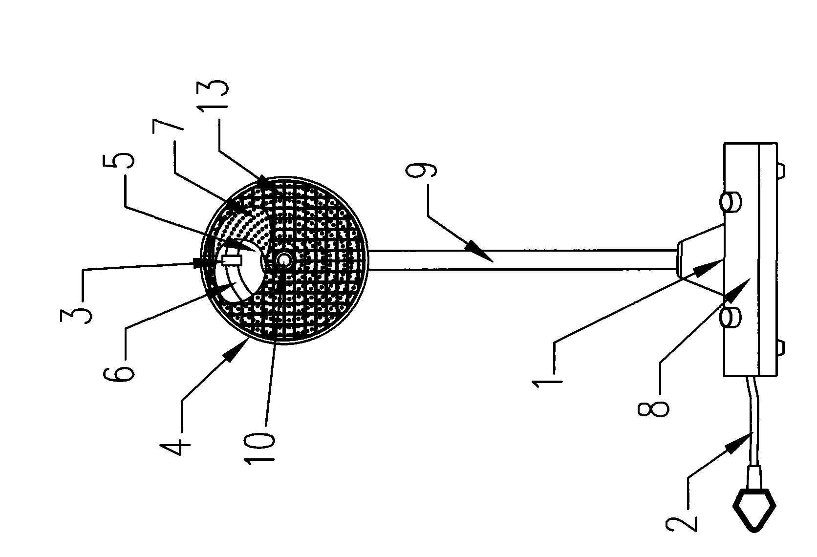 Near- and mid-infrared broadband field physical therapeutic instrument