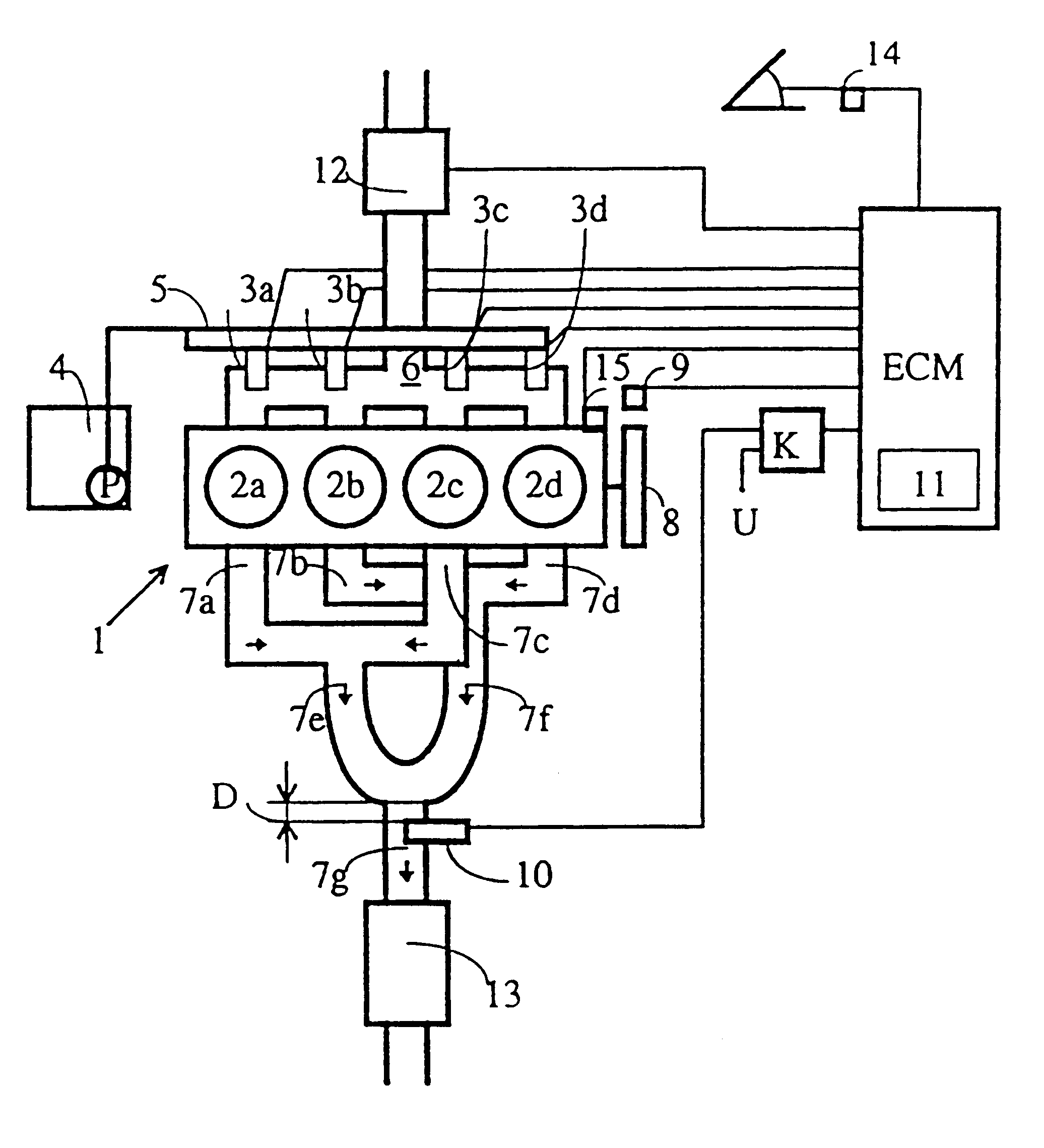 System, sensor combination and method for regulating, detecting as well as deciding current fuel-air ratios in combustion engines