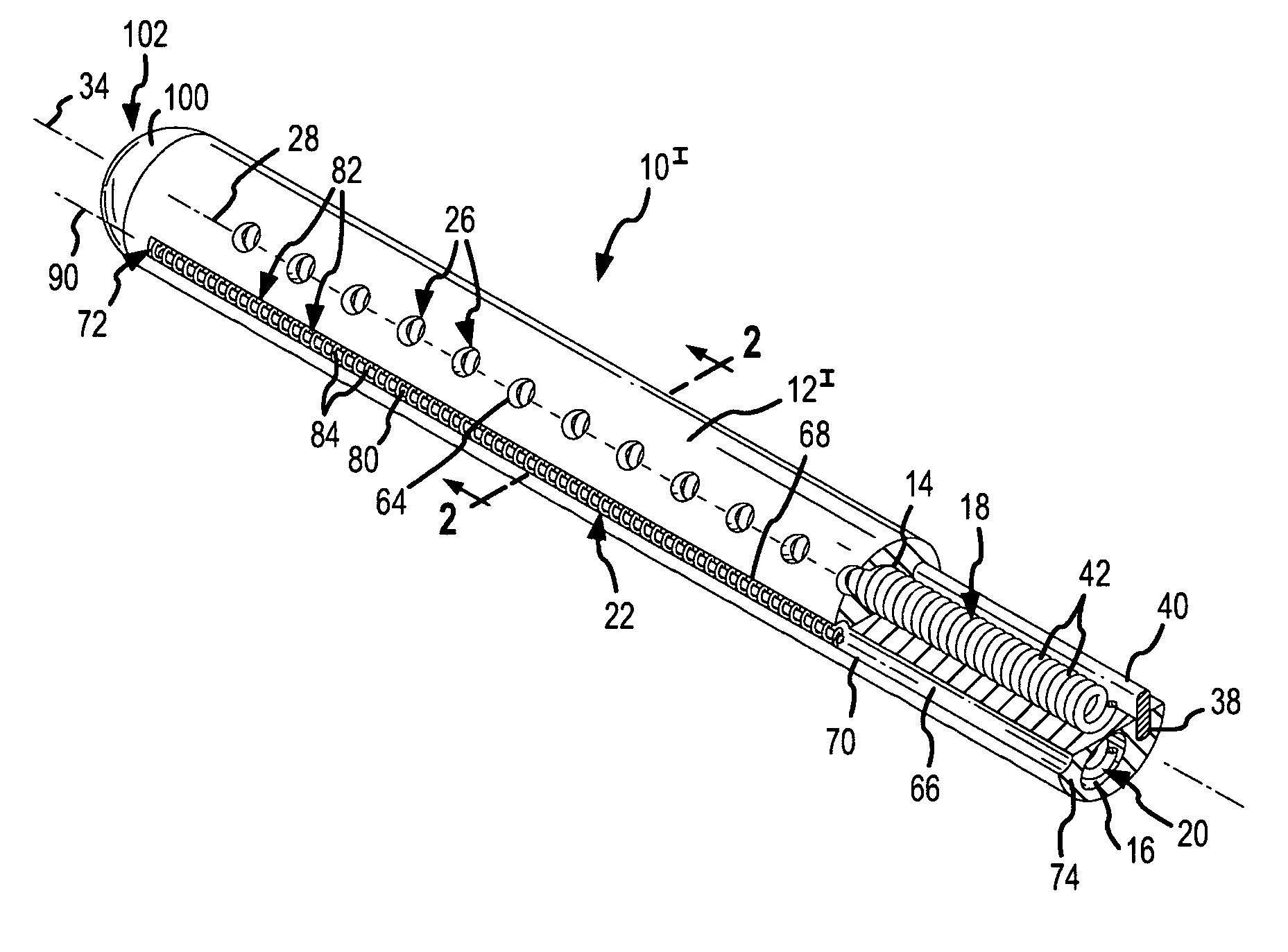 Multipolar, multi-lumen, virtual-electrode catheter with at least one surface electrode and method for ablation