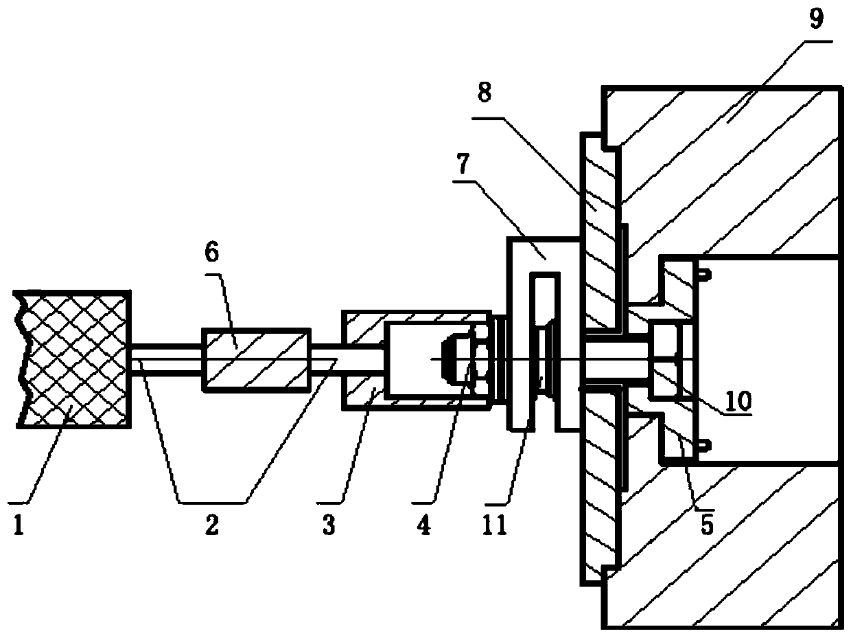 Torsion-tension relation measuring device and method for airplane hinge structure