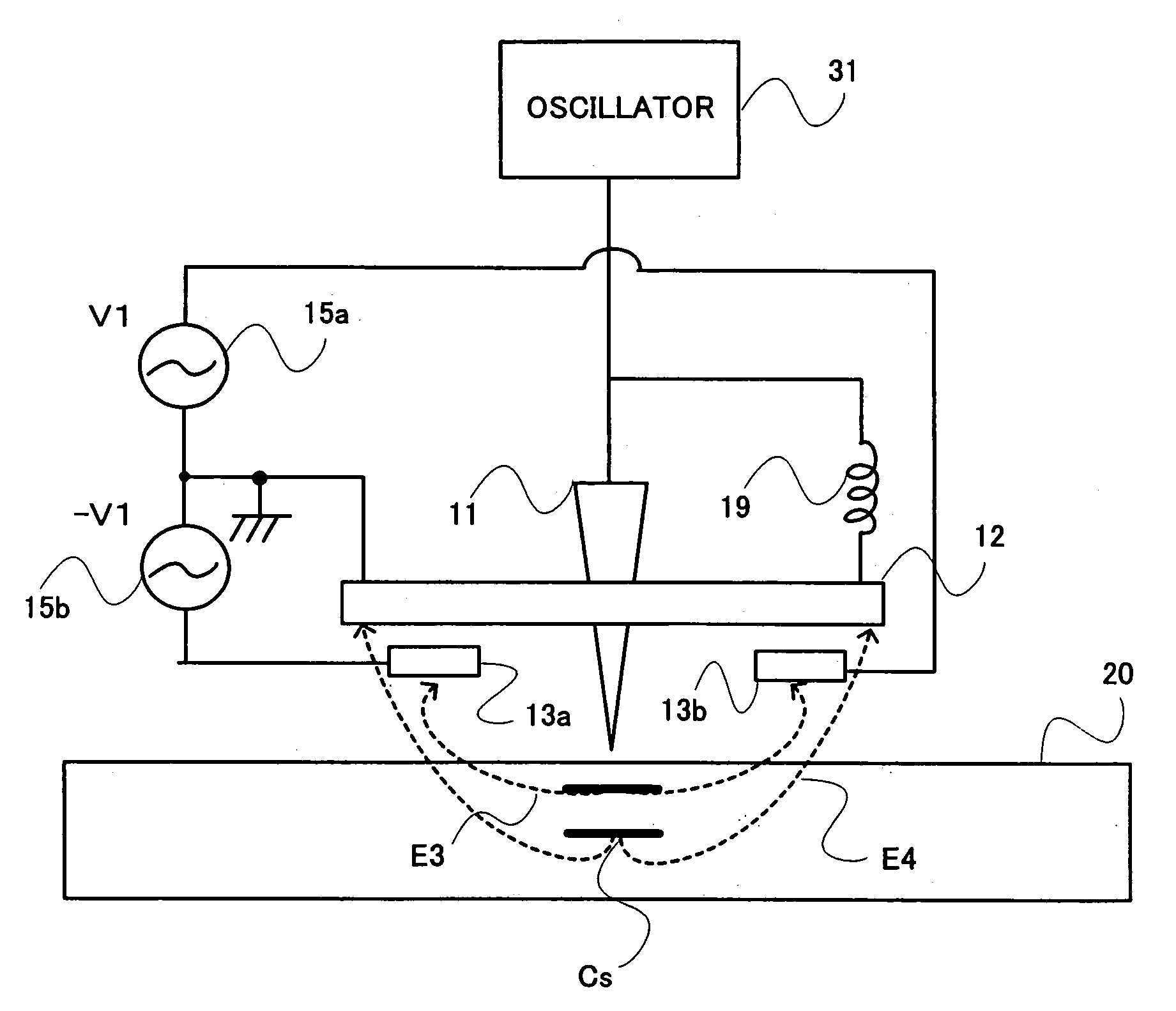 Dielectric recording/reproducing head and dielectric recording/reproducing apparatus