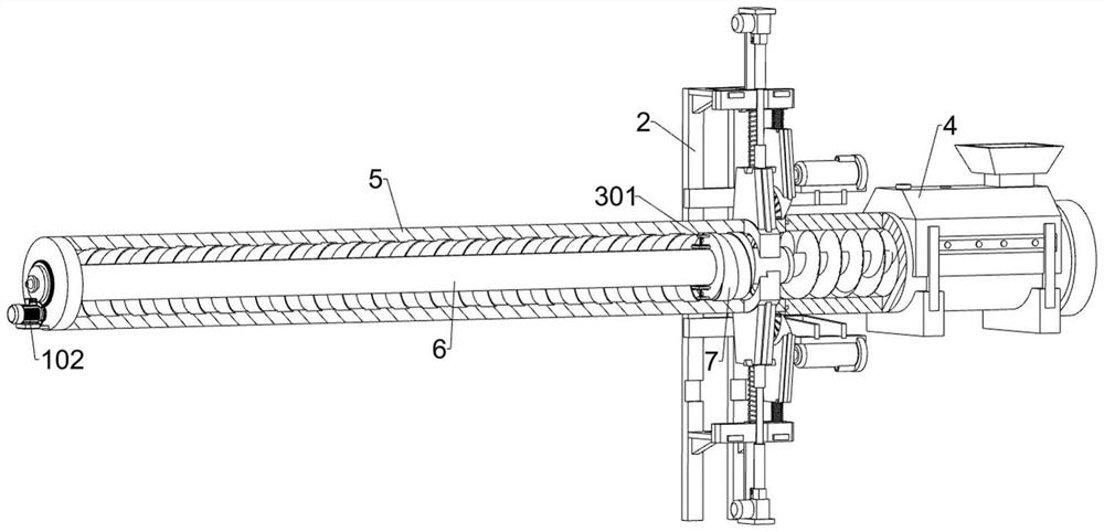 Vibration type carbon cold press molding device