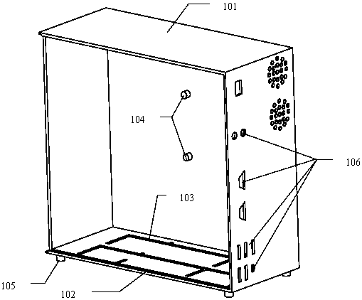 Computer host case easy to disassemble and capable of dissipate heat conveniently