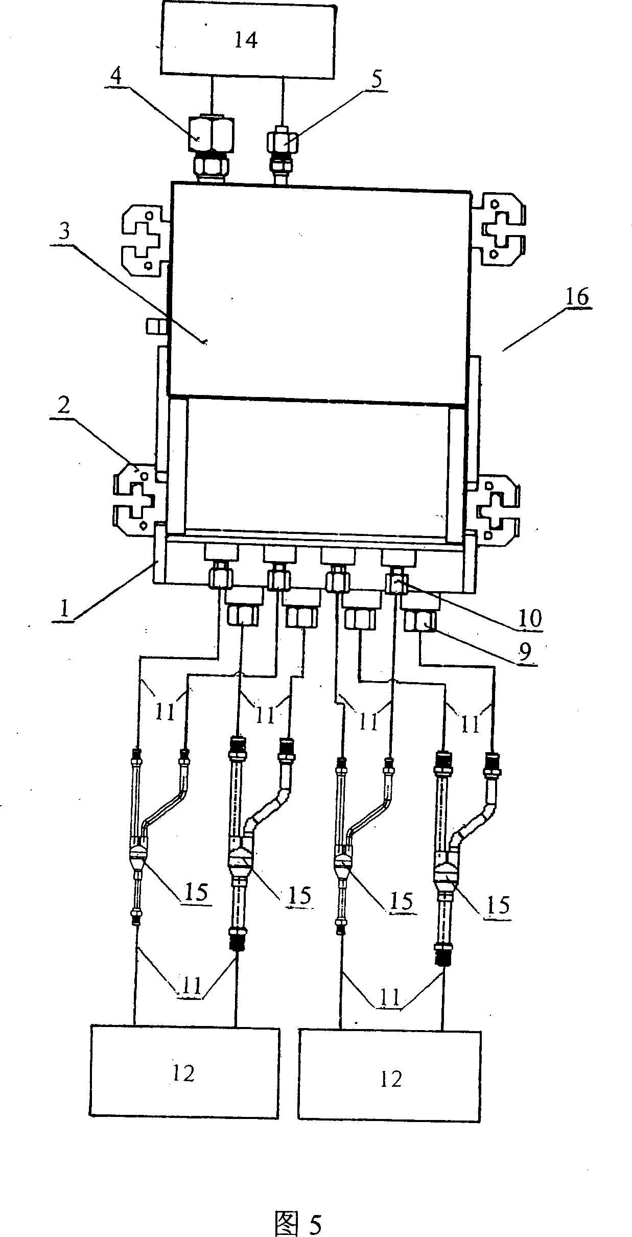 Coolant distributor for altering the number of indoor set driven by outdoor set
