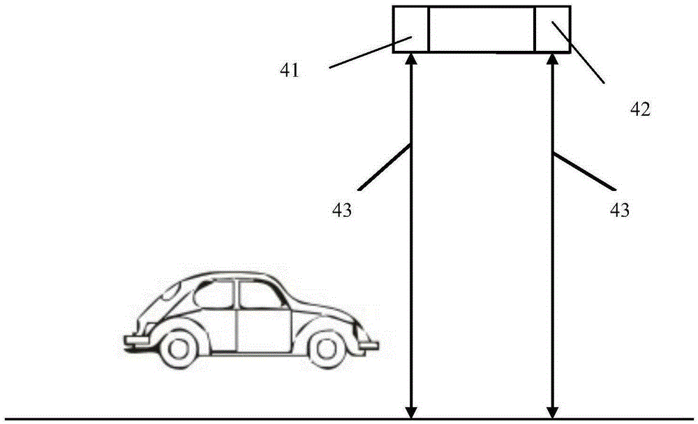 Motor vehicle exhaust detection device