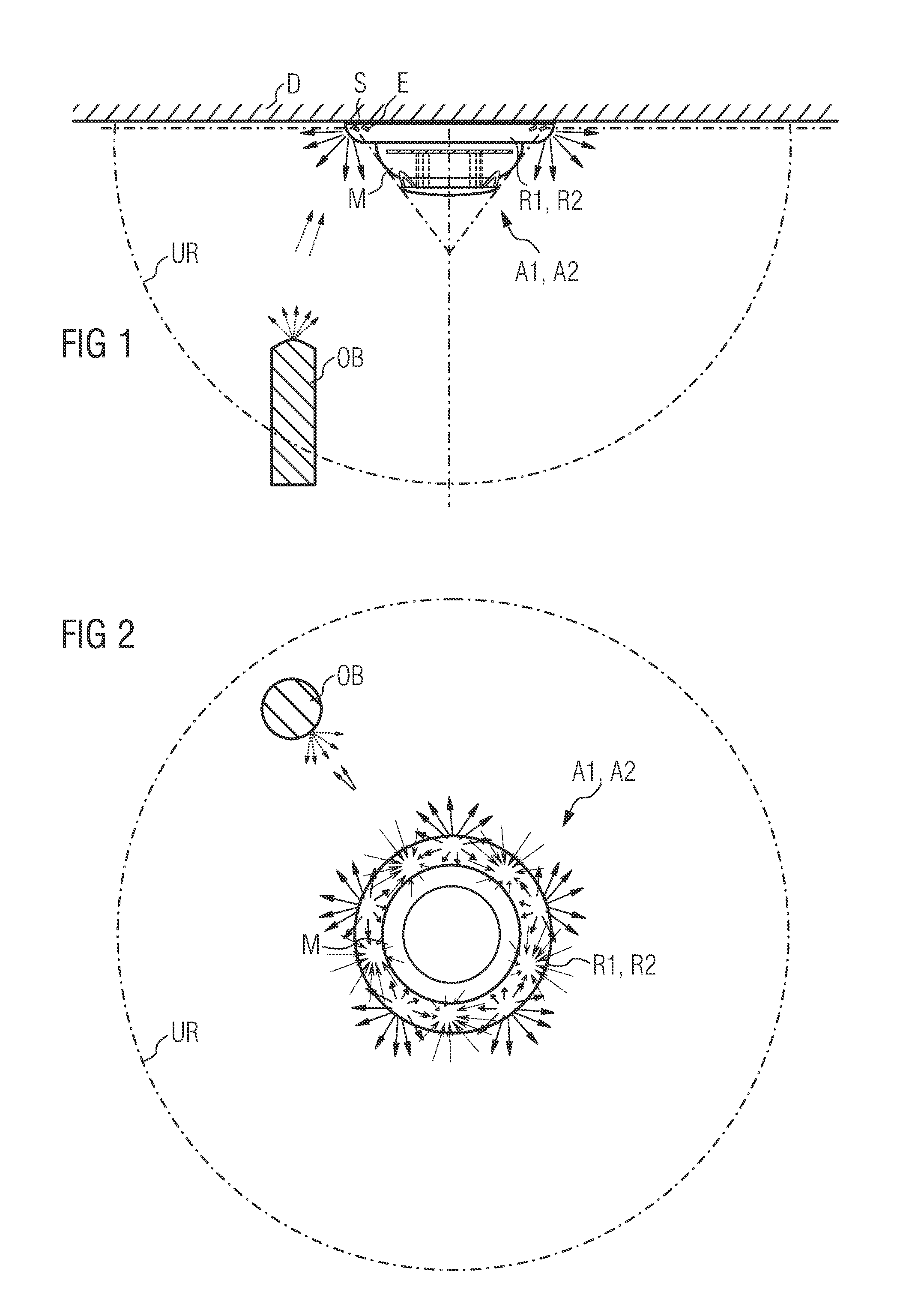 Auxiliary device for a hazard alarm constructed as a point type detector for function monitoring of the hazard alarm, and an arrangement and method of monitoring using a device of this kind